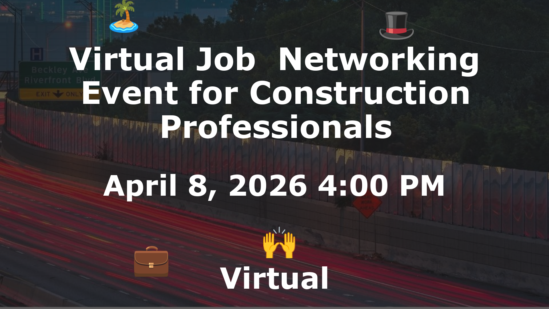Virtual Job  Networking Event for Construction Professionals event image